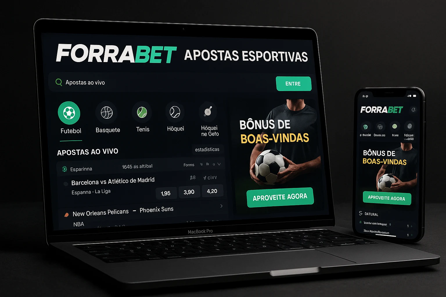 Aposte em apostas esportivas no cassino online FORABET