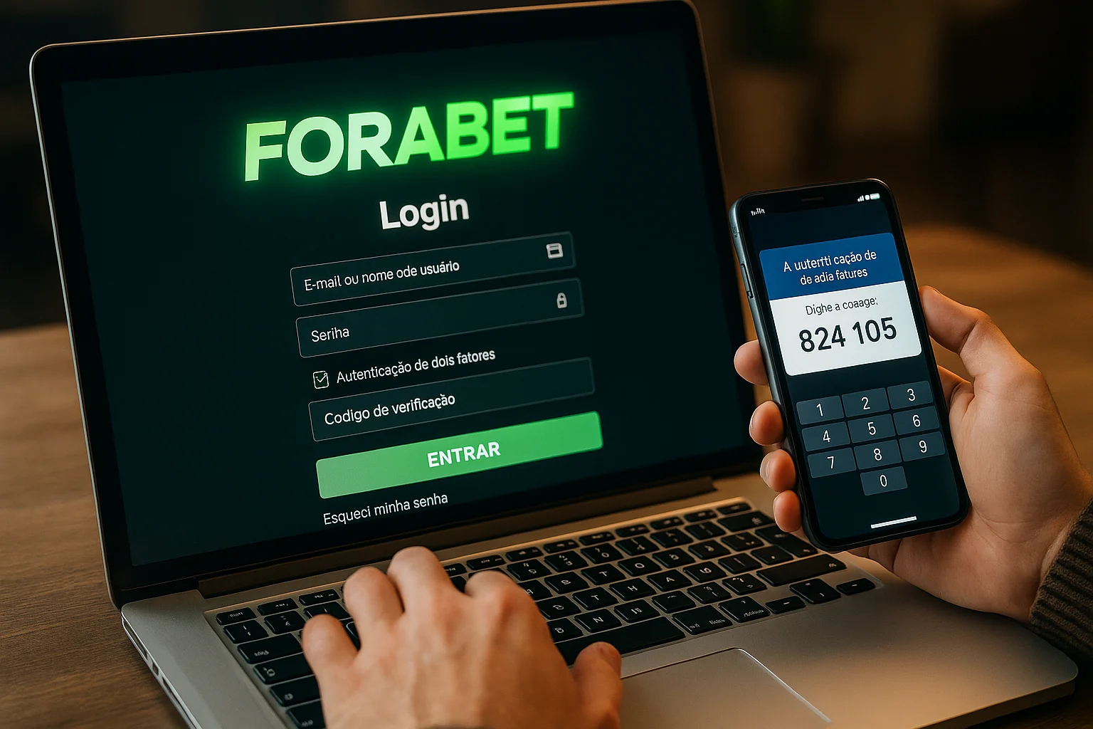 Criar uma nova Conta no plataforma FORABET